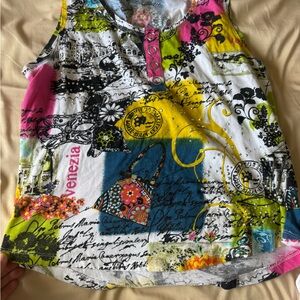 Ed Hardy Multicolor Graphic Tank Top